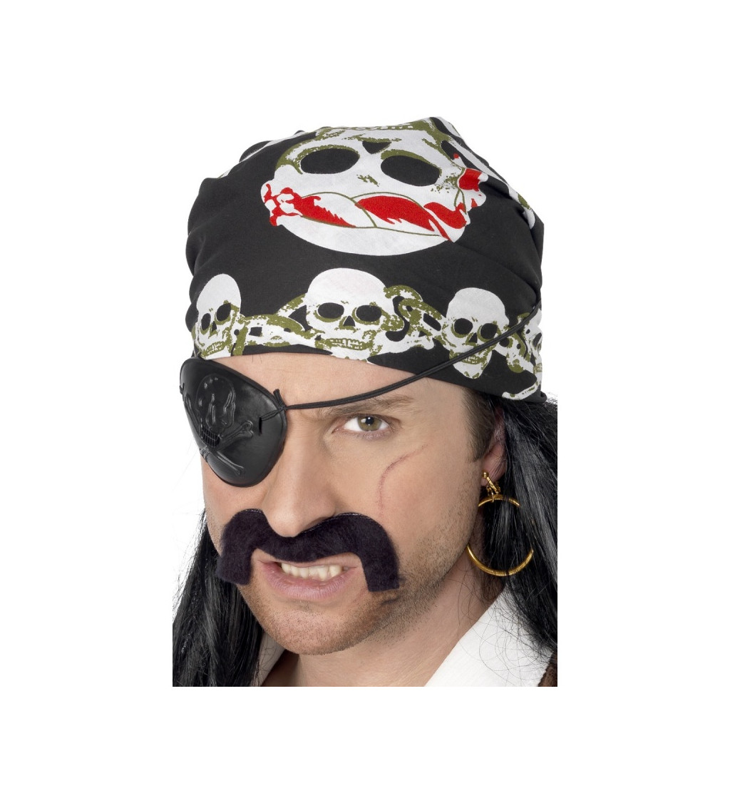 Pirátský šátek skull