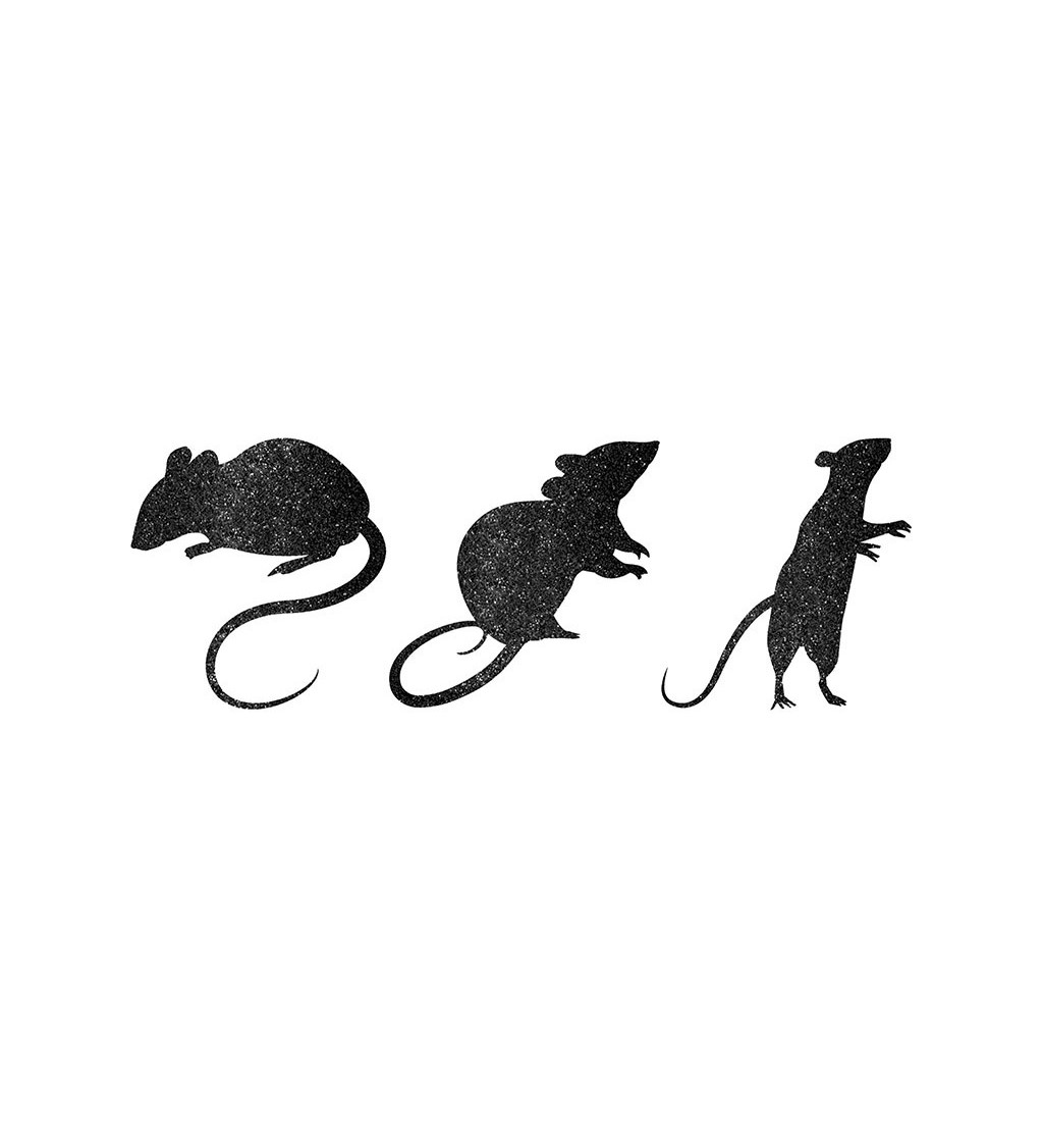 Dekorace Třpytivé myšky
