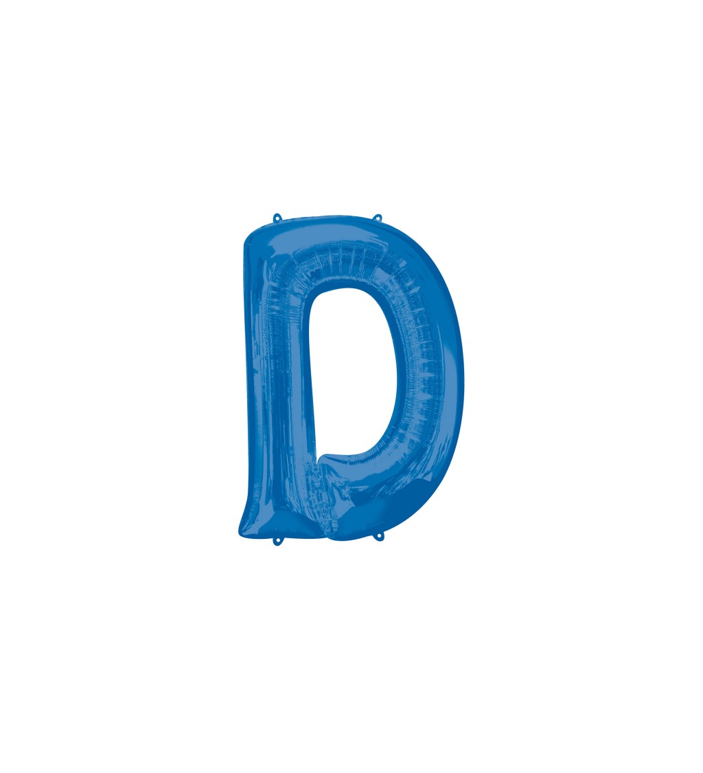 Fóliový balónek D modrý