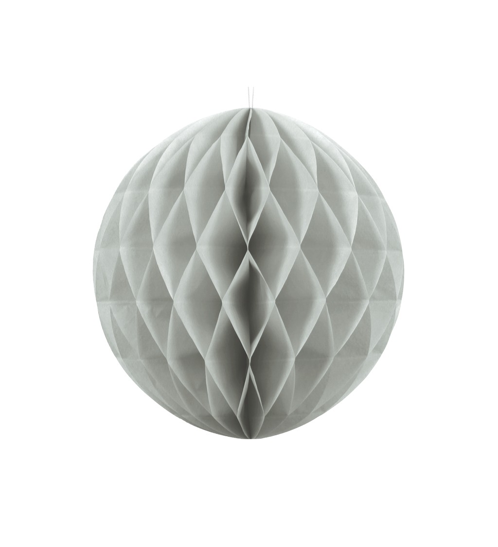Dekorační koule - světle šedá, 40 cm