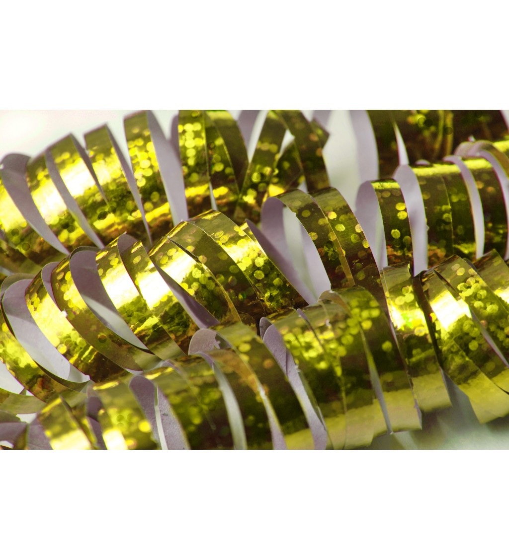 Dekorace - serpentiny házecí zlaté