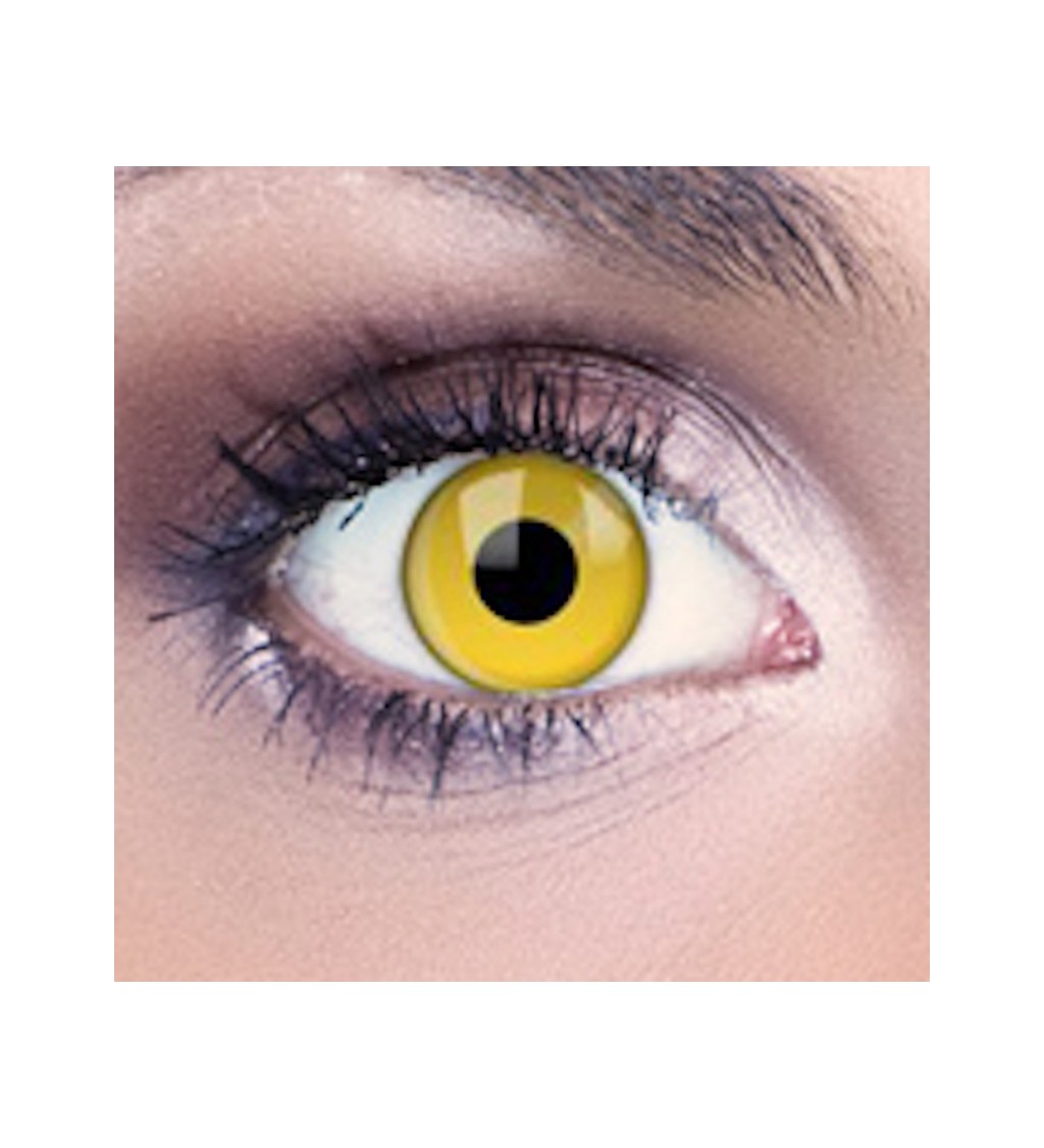 Kontaktní UV čočky do očí - žluté