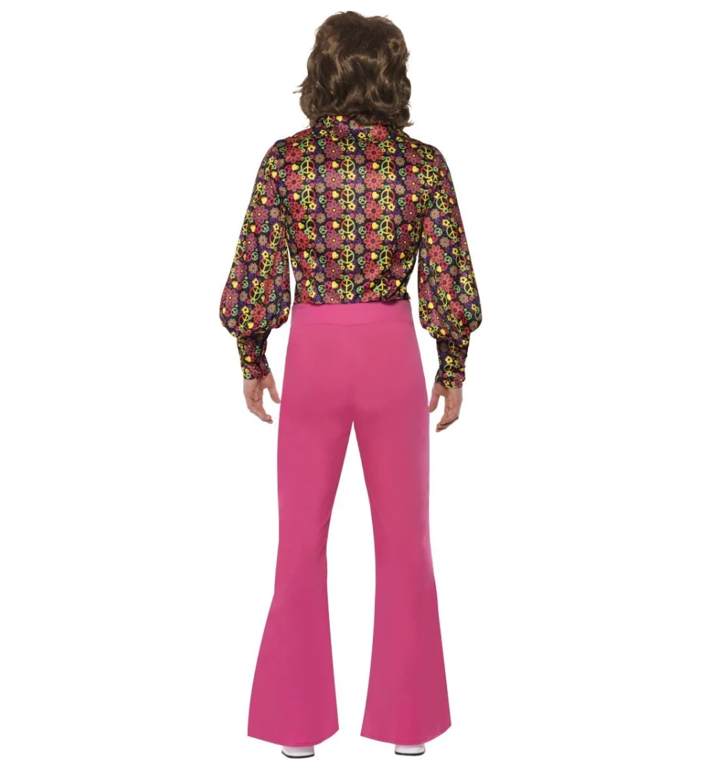 Kostým pro muže - 60. léta pánský růžový
