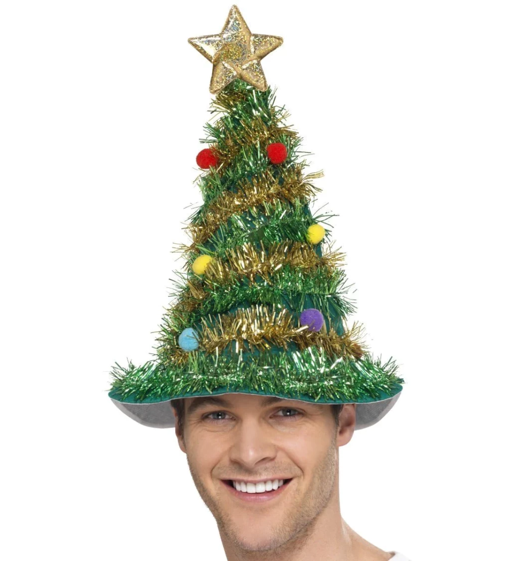 Čepice Vánoční stromeček