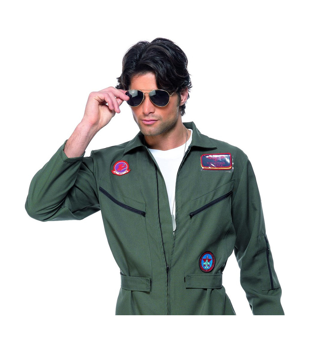 Kostým pro muže - Pilot deluxe Top Gun