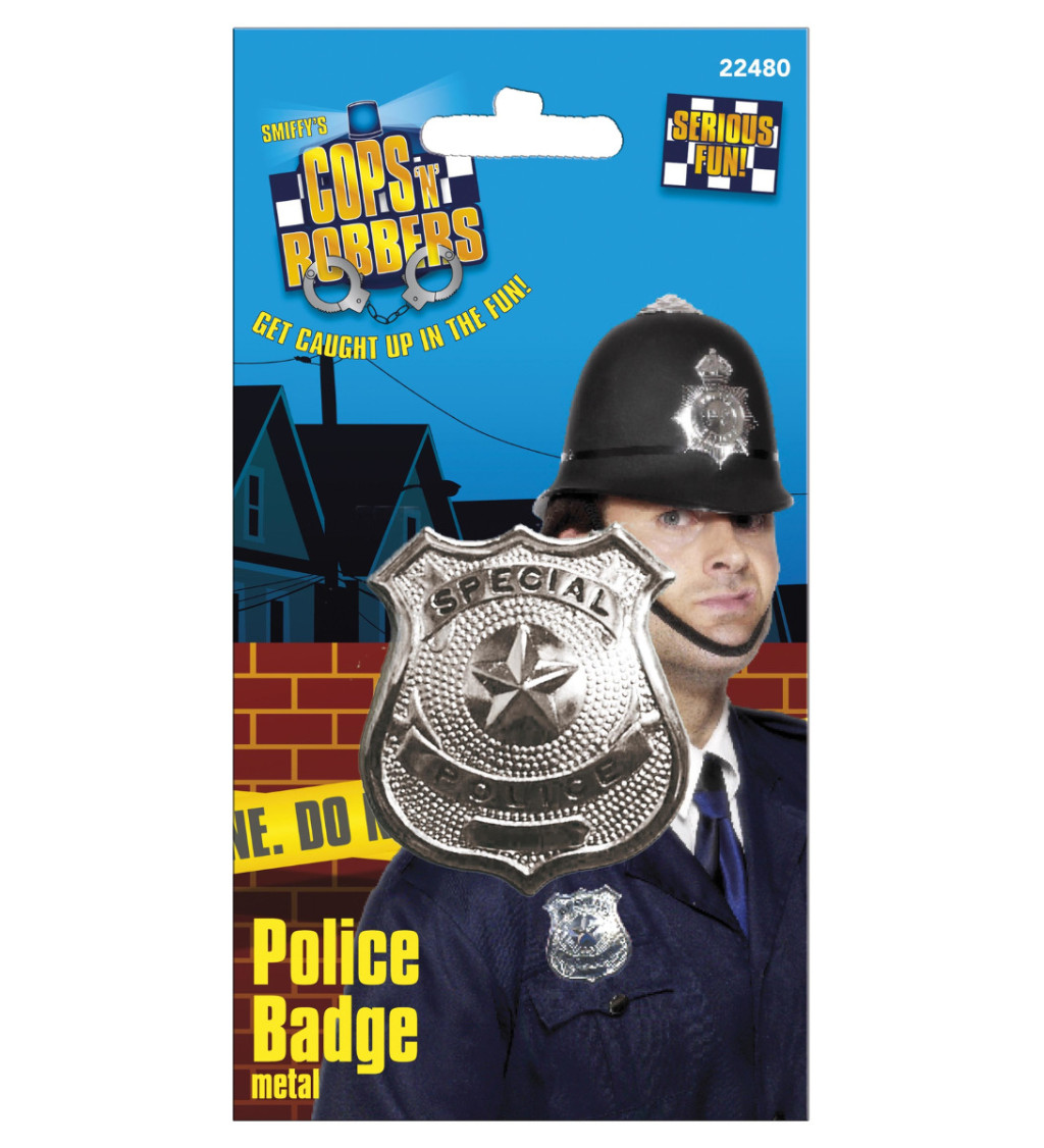 Policejní kovový odznak