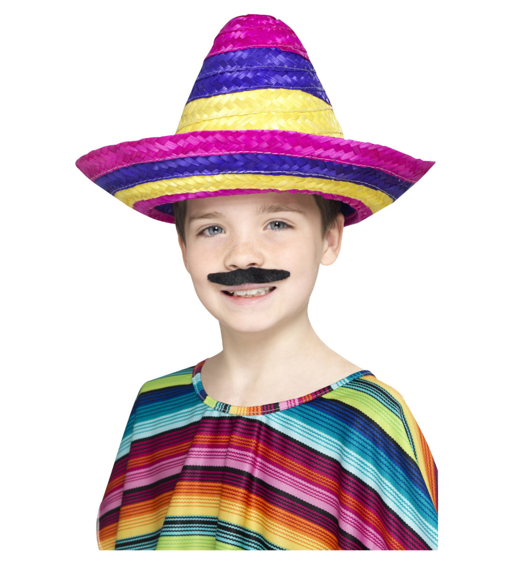 Barevné mexické sombréro pro děti