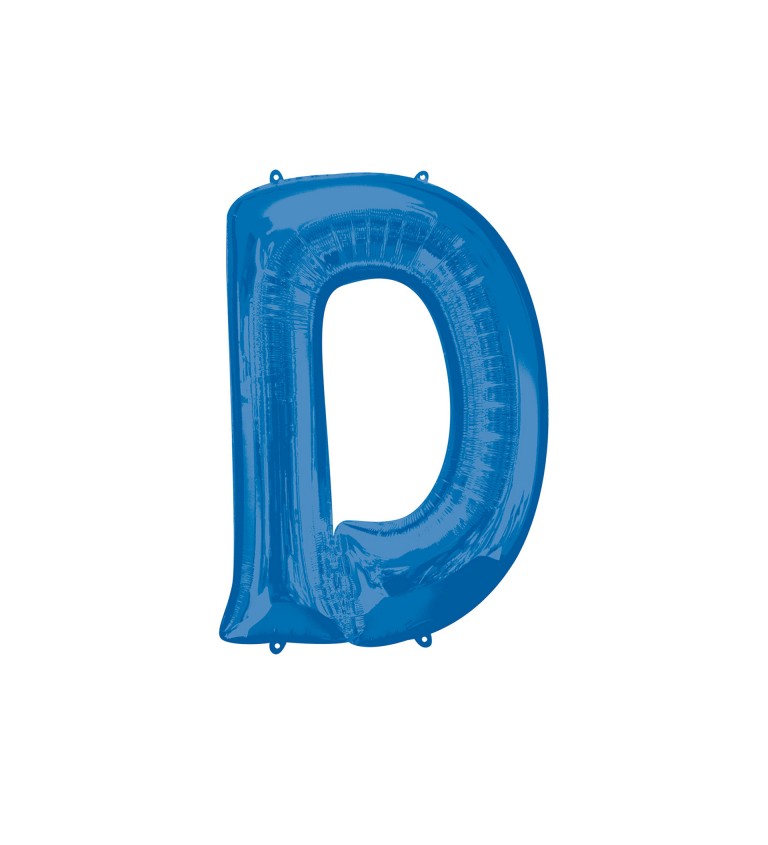 Fóliový balónek D modrý