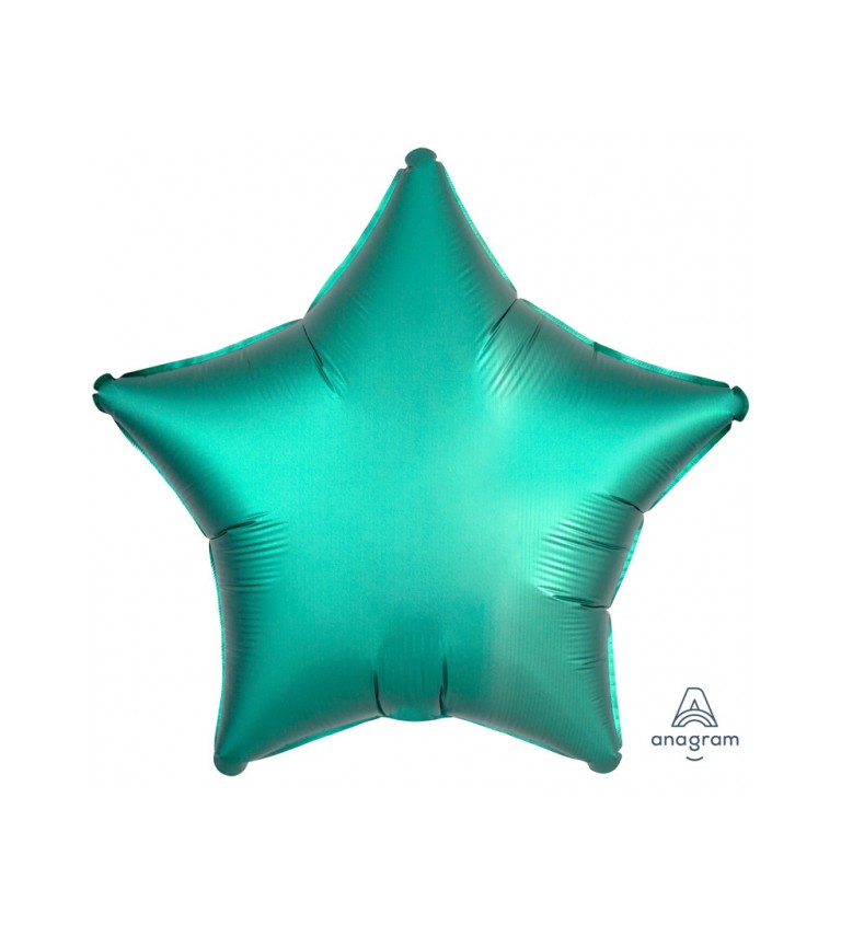 Balonek fóliový - Hvězda zelená