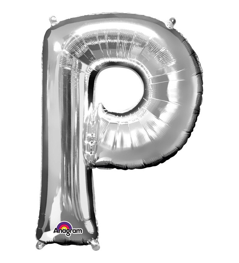 Fóliový balónek stříbrné P